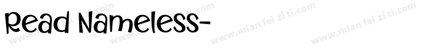 Read Nameless字体转换